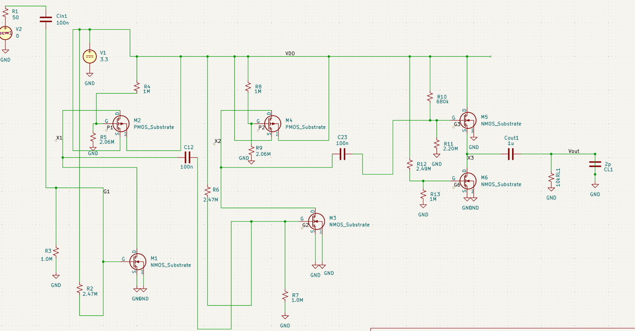 Final MOSFET amplifier schematic